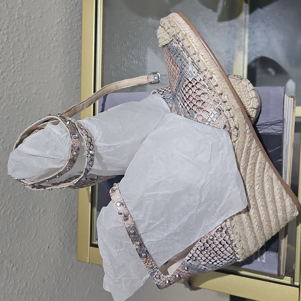 Snakeskin Wedge Sandals / Vince Camuto - Picture 6 of 8